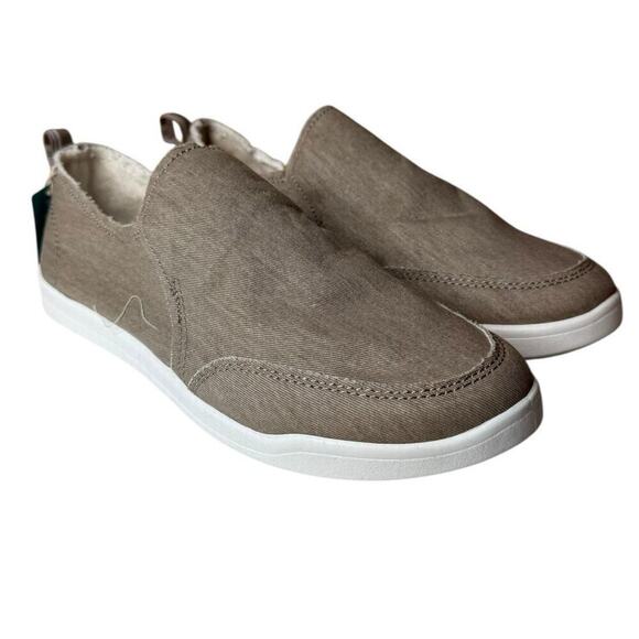 Vionic Beach NEW Malibu Washable Canvas Slip-On Shoes Women’s 7 Wide Brown - Picture 1 of 8